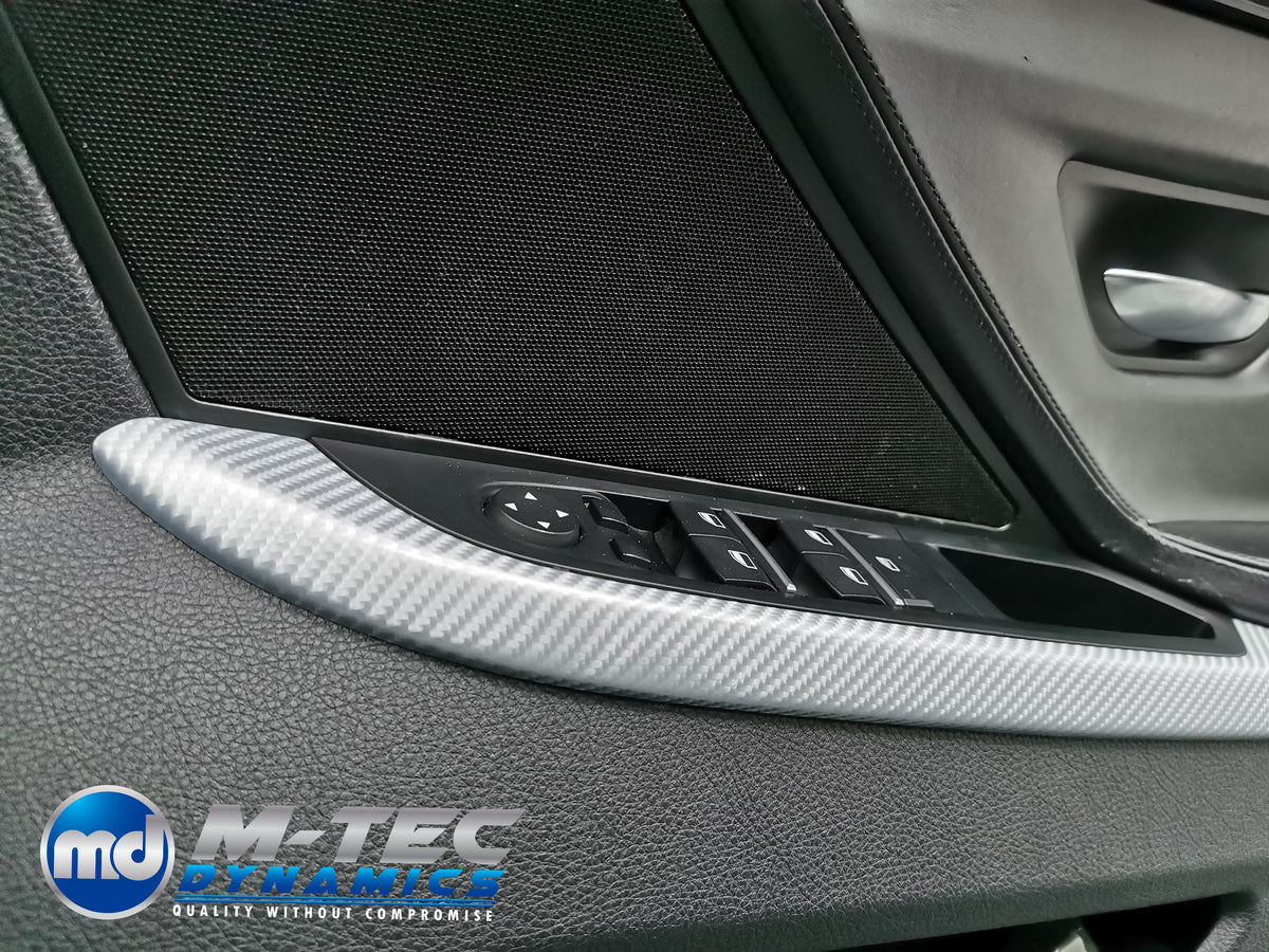 WRAPPING SERVICE - BMW 6-SERIES F06 INTERIOR TRIM SET - SILVER 4D CARBON