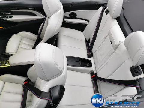 BMW 3-SERIES E93 CONVERTIBLE COMPETITION STYLE SEAT BELTS - REMOVAL, RE-WEB & REFIT SERVICE