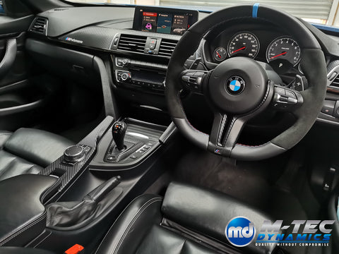 WRAPPING SERVICE - BMW F80 M3 / F82 F83 M4 INTERIOR TRIM SET - 3D CARBON