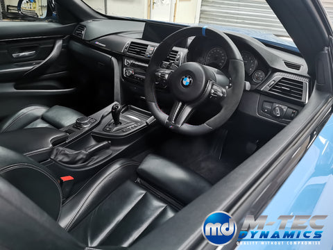 WRAPPING SERVICE - BMW F80 M3 / F82 F83 M4 INTERIOR TRIM SET - 3D CARBON