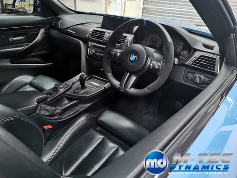 WRAPPING SERVICE - BMW F80 M3 / F82 F83 M4 INTERIOR TRIM SET - 3D CARBON