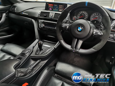 WRAPPING SERVICE - BMW F80 M3 / F82 F83 M4 INTERIOR TRIM SET - 3D CARBON