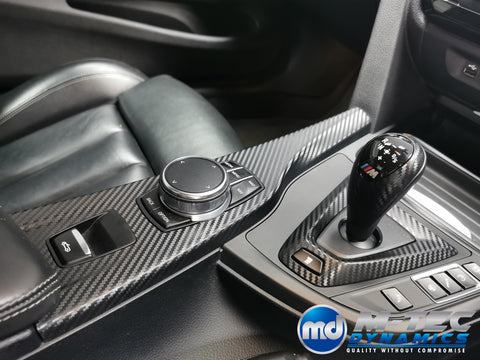 WRAPPING SERVICE - BMW F80 M3 / F82 F83 M4 INTERIOR TRIM SET - 3D CARBON