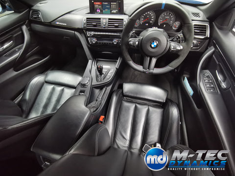 WRAPPING SERVICE - BMW F80 M3 / F82 F83 M4 INTERIOR TRIM SET - 3D CARBON