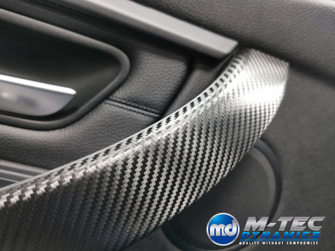 WRAPPING SERVICE - BMW F3X INTERIOR TRIM SET - PERFORMANCE STYLE / DEEP TEXTURED GLOSSY CARBON (MTD-TEX) F30 F31 F32 F33 F36