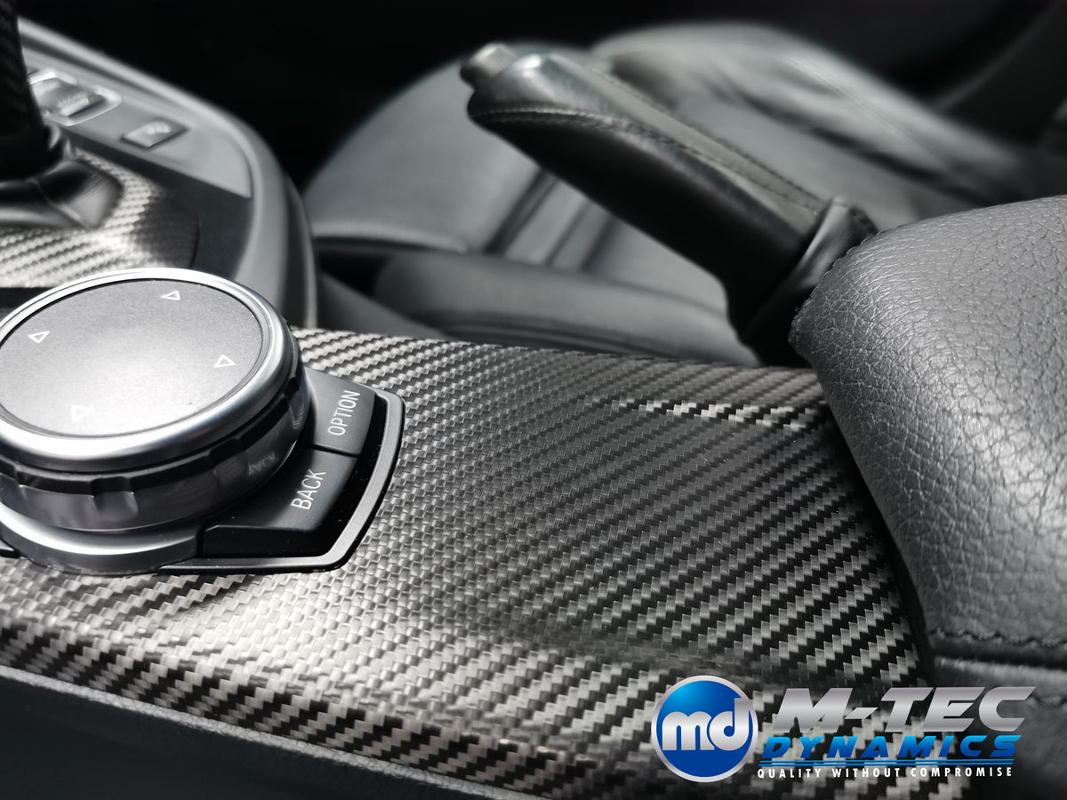 WRAPPING SERVICE - BMW F3X INTERIOR TRIM SET - PERFORMANCE STYLE / TEXTURED CARBON (F30 F31 F32 F33 F36)