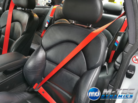 BMW E46 COUPE (M3) CUSTOM CARBON INTERIOR TRIM SET & SEAT BELT PACKAGE