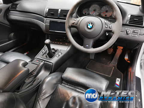 BMW E46 COUPE (M3) CUSTOM CARBON INTERIOR TRIM SET & SEAT BELT PACKAGE