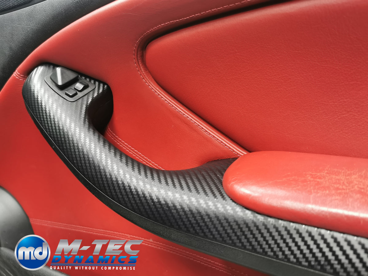 REMOVAL, WRAP & REFIT SERVICE - BMW E46 COUPE / CONVERTIBLE INTERIOR TRIM SET - 3D CARBON