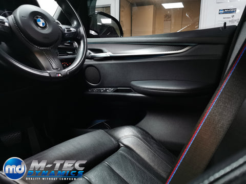 BMW X5 F15 / X5 F16 INTERIOR TRIM SET & COMPETITION SEAT BELT PACKAGE - 4D CARBON