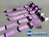 BMW 3-SERIES F30 / F80 M3 SALOON PURPLE VIOLET FRONT & REAR SEAT BELT SET