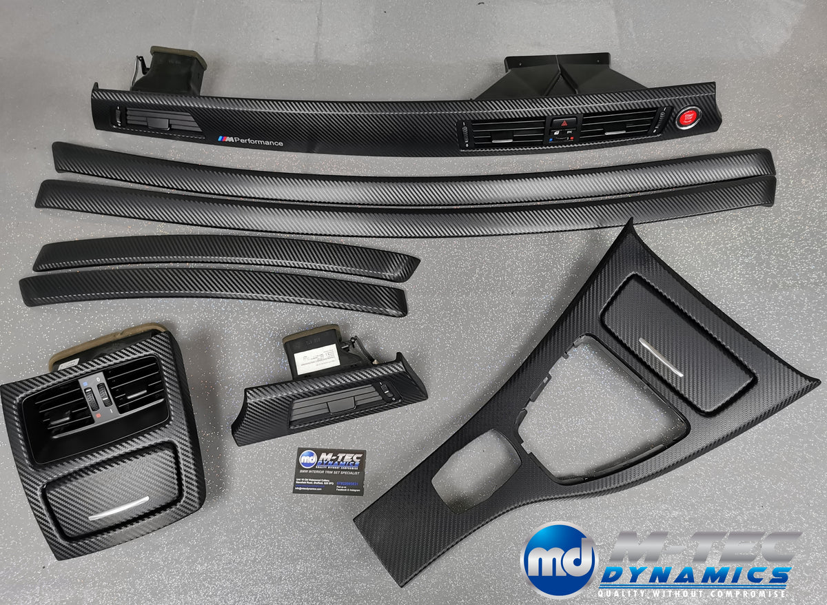 BMW E92 COUPE INTERIOR TRIM SET - BLACK 3D CARBON - CIC LCI I-DRIVE