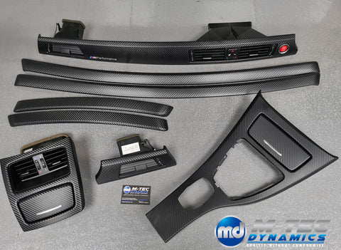 BMW E92 CIC LCI BLACK 3D CARBON INTERIOR TRIM SET