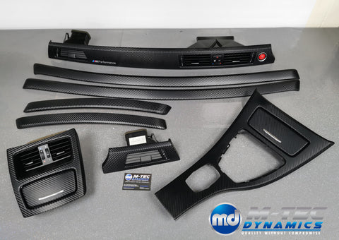 BMW E92 CIC LCI BLACK 3D CARBON INTERIOR TRIM SET