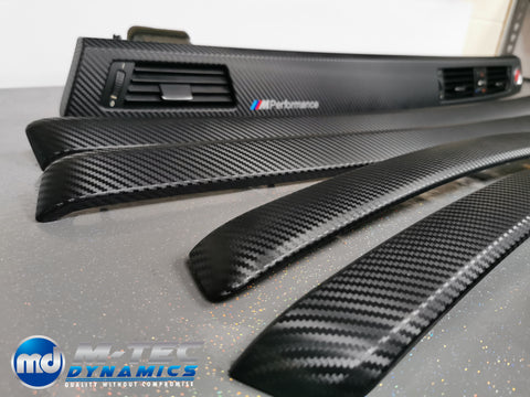 BMW E92 CIC LCI BLACK 3D CARBON INTERIOR TRIM SET