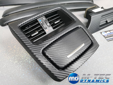 BMW E92 CIC LCI BLACK 3D CARBON INTERIOR TRIM SET