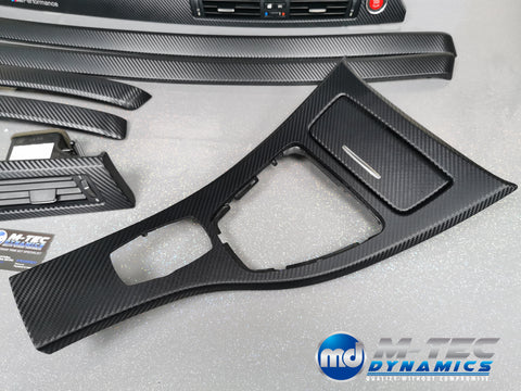 BMW E92 CIC LCI BLACK 3D CARBON INTERIOR TRIM SET