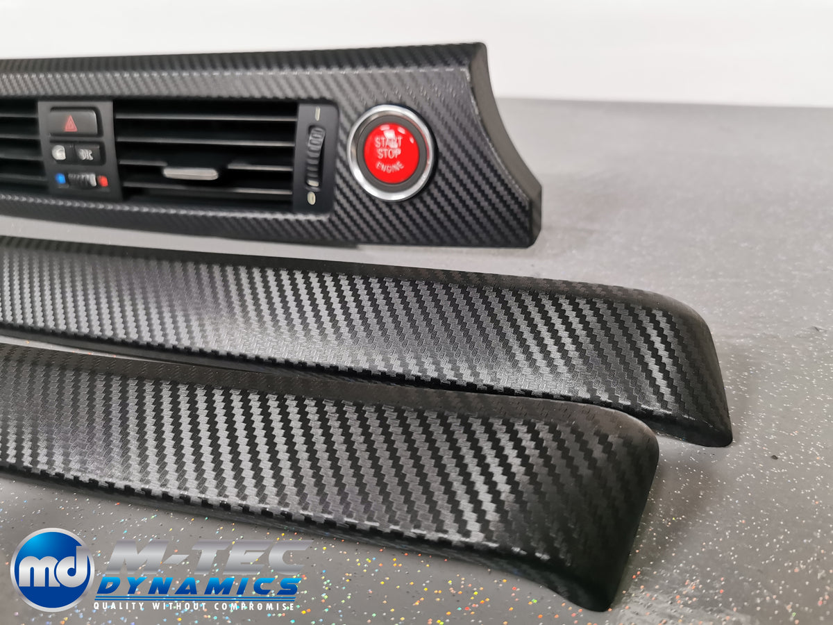 BMW E92 COUPE INTERIOR TRIM SET - BLACK 3D CARBON - CIC LCI I-DRIVE
