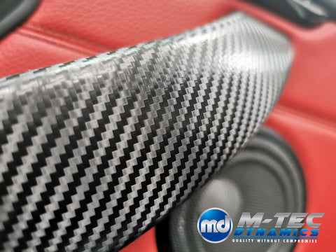 BMW F30 F31 F32 INTERIOR TRIM SET & SEAT BELT PACKAGE (COMPETITION) - DEEP TEXTURED GLOSSY CARBON (MTD-TEX)