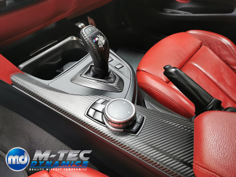 BMW F30 F31 F32 INTERIOR TRIM SET & SEAT BELT PACKAGE (COMPETITION) - DEEP TEXTURED GLOSSY CARBON (MTD-TEX)