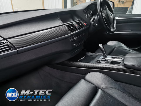 BMW X5 E70 INTERIOR WRAPPING SERVICE - 4D CARBON