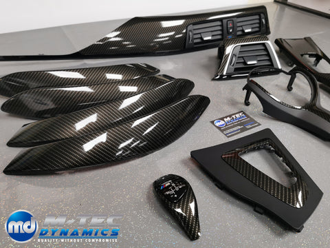 WRAPPING SERVICE - BMW F3X INTERIOR TRIM SET - HIGH GLOSS CARBON (MTD-HG) - F30 F31 F32 F33 F36