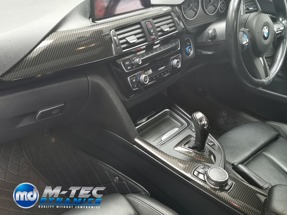 WRAPPING SERVICE - BMW F3X INTERIOR TRIM SET - HIGH GLOSS CARBON - (F30 F31 F32 F33 F36)