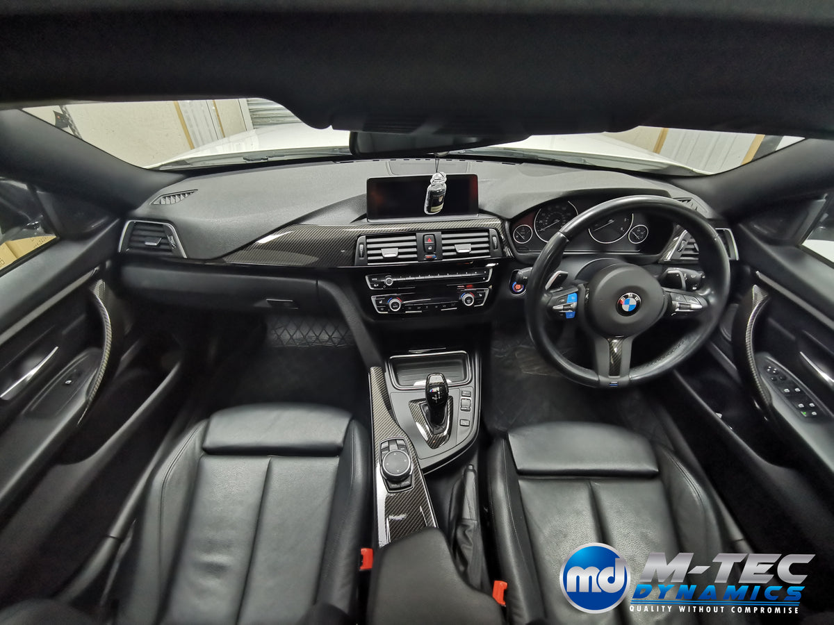 WRAPPING SERVICE - BMW F3X INTERIOR TRIM SET - HIGH GLOSS CARBON - (F30 F31 F32 F33 F36)