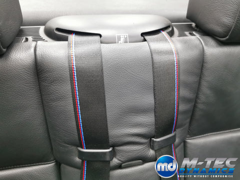 BMW 3-SERIES E46 CONVERTIBLE COMPETITION STYLE SEAT BELTS - REMOVAL, RE-WEB & REFIT SERVICE