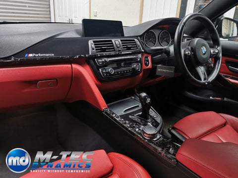 WRAPPING SERVICE - BMW F3X INTERIOR TRIM SET 3M FORGED CARBON / ALCANTARA (CUSTOM) F30 F31 F32 F33 F36