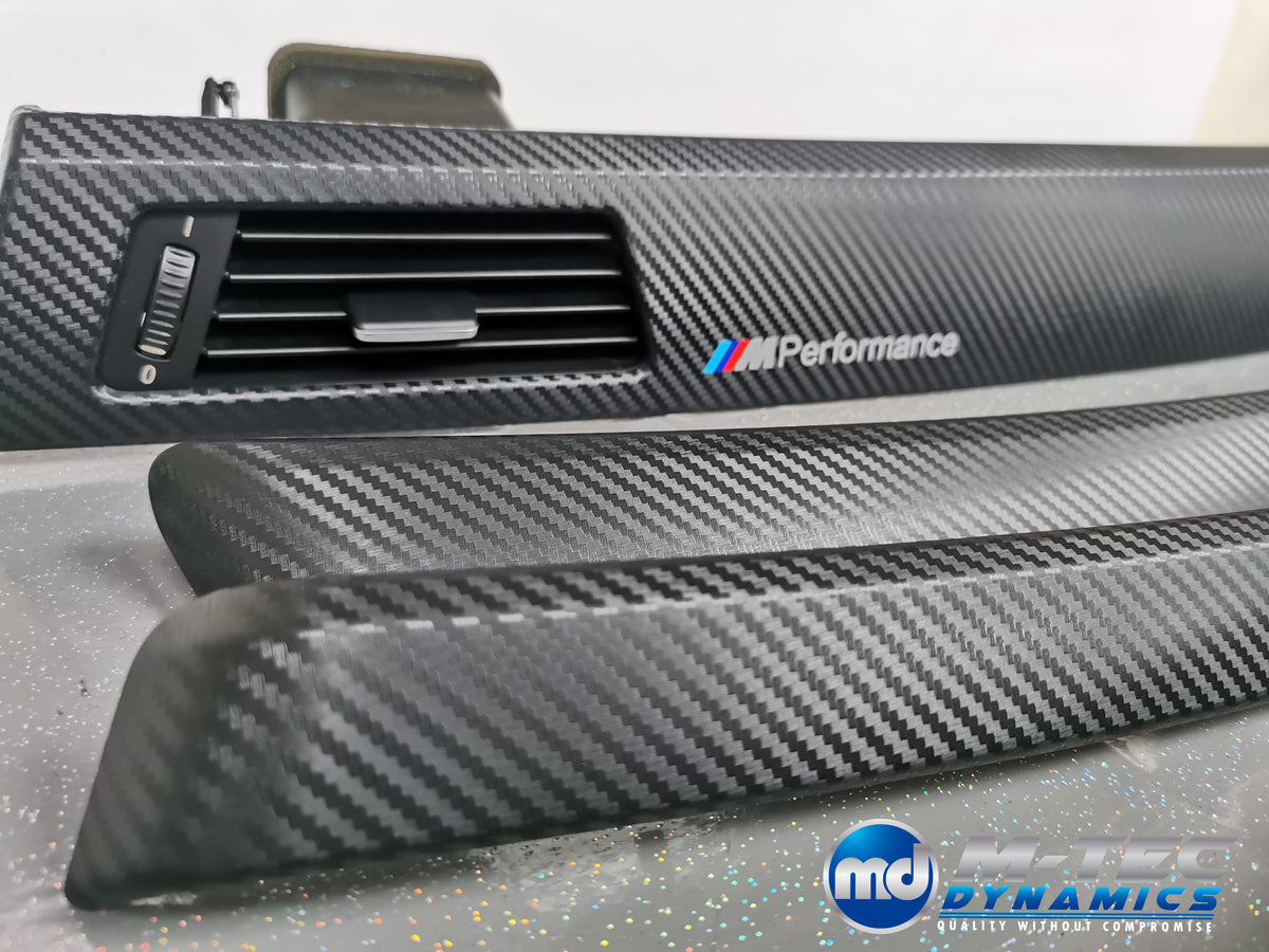 BMW E90 E91  INTERIOR TRIM SET - BLACK 3D CARBON - CIC LCI I-DRIVE