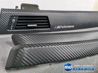 BMW E90 E91  INTERIOR TRIM SET - BLACK 3D CARBON - CIC LCI I-DRIVE