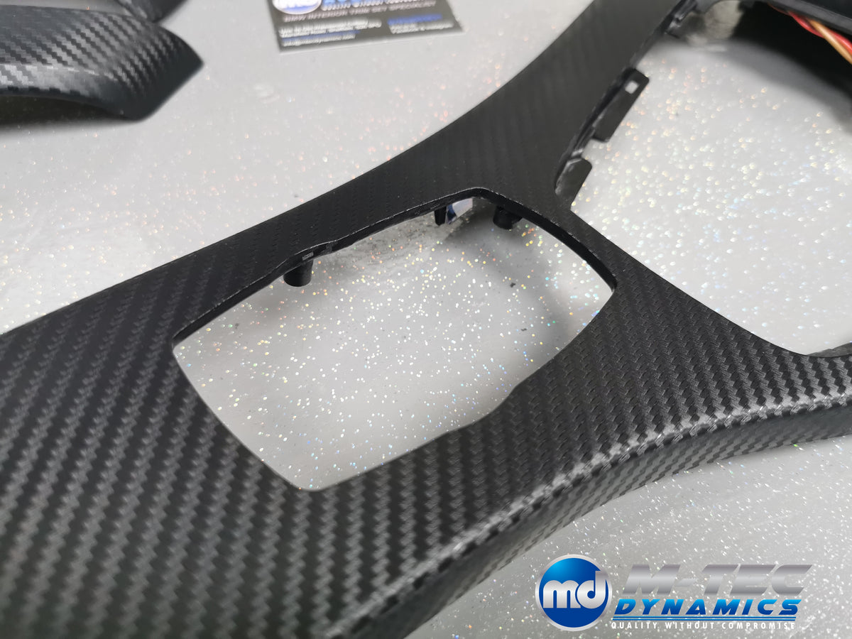 BMW E90 E91  INTERIOR TRIM SET - BLACK 3D CARBON - CIC LCI I-DRIVE