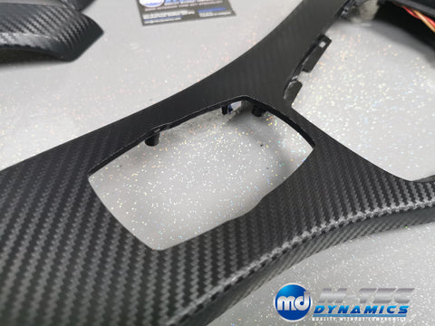 BMW E90 CIC BLACK 3D CARBON INTERIOR TRIM SET LCI I-DRIVE