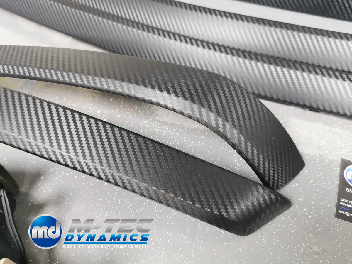 BMW E90 E91  INTERIOR TRIM SET - BLACK 3D CARBON - CIC LCI I-DRIVE