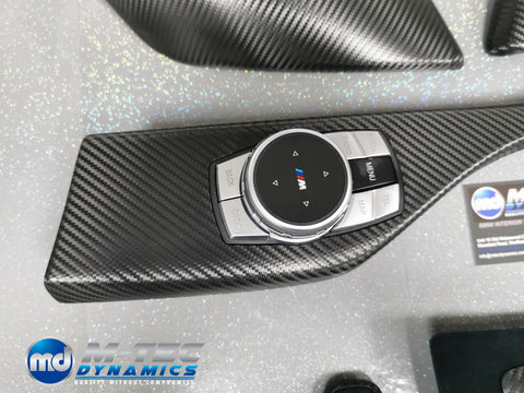 BMW F20/F21/F22/F23/F87 - COMPLETE PERFORMANCE STYLE / DEEP TEXTURED GLOSSY CARBON INTERIOR TRIM SET (MTD-TEX)