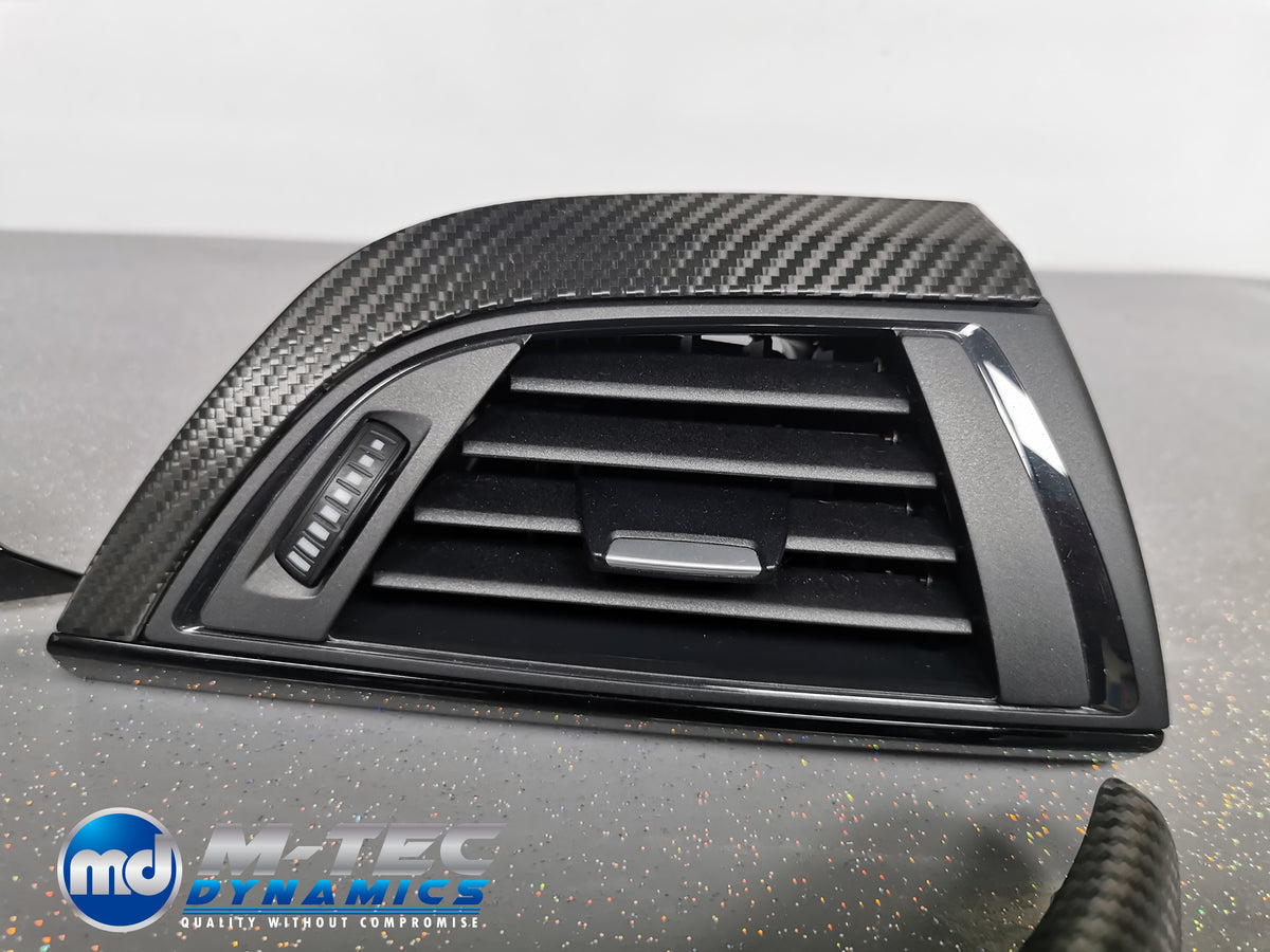 WRAPPING SERVICE - BMW F2X INTERIOR TRIM SET - TEXTURED CARBON / GLOSS BLACK ACCENT - F20 F21 F22 F23