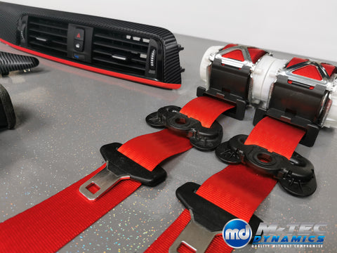 BMW F20 F21 F22 LCI-2 CUSTOM INTERIOR TRIM SET & SEAT BELT PACKAGE (RED)