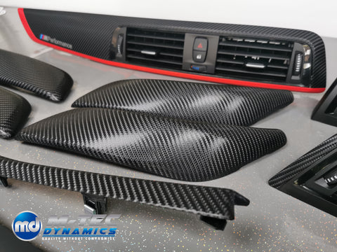 BMW F20 LCI-2 CUSTOM INTERIOR TRIM SET - 4D CARBON / RED ACCENT