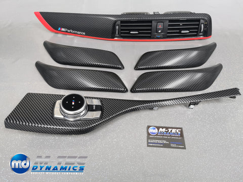 BMW F20 LCI-2 CUSTOM INTERIOR TRIM SET - 4D CARBON / RED ACCENT