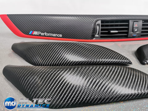 BMW F20 LCI-2 CUSTOM INTERIOR TRIM SET - 4D CARBON / RED ACCENT