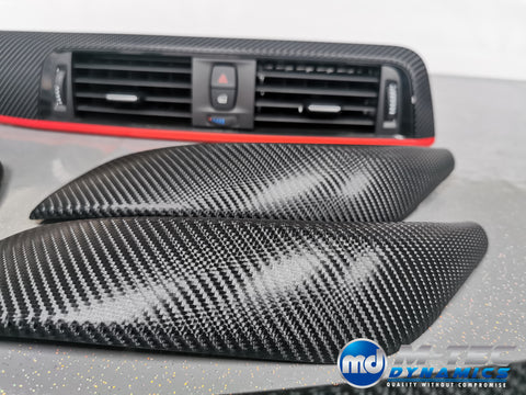 BMW F20 LCI-2 CUSTOM INTERIOR TRIM SET - 4D CARBON / RED ACCENT