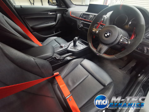 BMW F20 F21 F22 LCI-2 CUSTOM INTERIOR TRIM SET & SEAT BELT PACKAGE (RED)