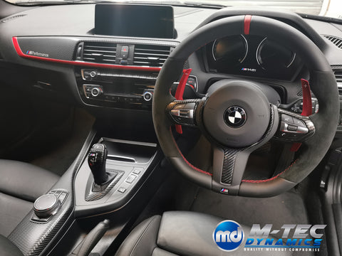 BMW F20 LCI-2 CUSTOM INTERIOR TRIM SET - 4D CARBON / RED ACCENT