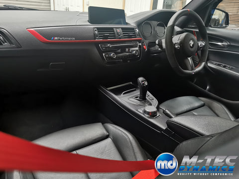 BMW F20 F21 F22 LCI-2 CUSTOM INTERIOR TRIM SET & SEAT BELT PACKAGE (RED)