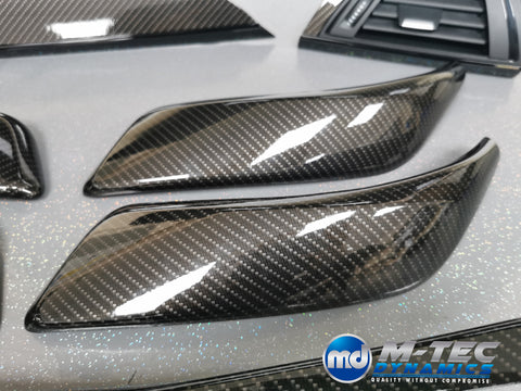 BMW F20 INTERIOR TRIM SET - HIGH GLOSS CARBON / GLOSS BLACK ACCENT (MTD-HG)