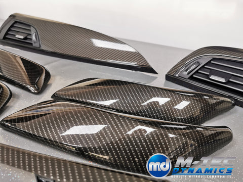 WRAPPING SERVICE - BMW F2X INTERIOR TRIM SET - HIGH GLOSS CARBON (MTD-HG) - F20 F21 F22 F23