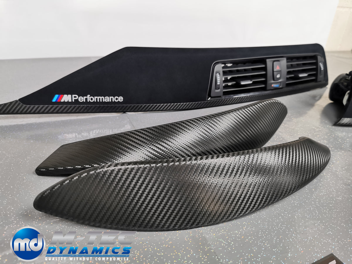 BMW F32 COUPE INTERIOR TRIM SET - PERFORMANCE STYLE / TEXTURED CARBON