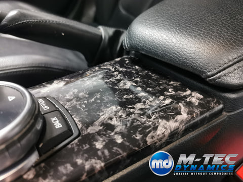 WRAPPING SERVICE - BMW F3X INTERIOR TRIM SET 3M FORGED CARBON / ALCANTARA (CUSTOM) F30 F31 F32 F33 F36