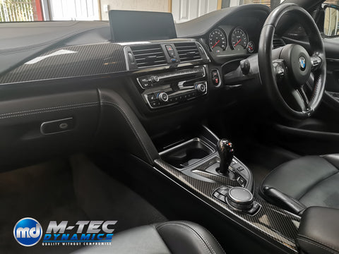 WRAPPING SERVICE - BMW M3 / M4 INTERIOR TRIM SET - HIGH GLOSS CARBON (MTD-HG) - F80 F82